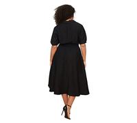 Trendyol FeMan Plus Size Midi A-line Relaxed fit Woven Plus Size Dress Black