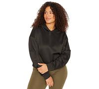 Trendyol FeMan Plus Size Regular fit Basic Hood Knit Plus Size Sweatshirt Black