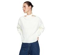 Trendyol FeMan Regular fit Basic Choker high Neck Knitwear Sweater,Ecru,S