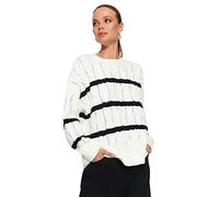Trendyol FeMan Regular fit Basic Crew Neck Knitwear Sweater,Black,S