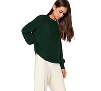 Trendyol FeMan Regular fit Basic Crew Neck Knitwear Sweater,Emerald,S