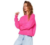 Trendyol FeMan Regular fit Basic Crew Neck Knitwear Sweater,Fuchsia,S