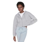 Trendyol FeMan Regular fit Basic Hood Knit Sweatshirt Grau