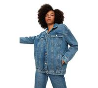 Trendyol FeMan Regular fit Basic Lapel collar Denim Jacket,Blue,XS