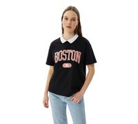 Trendyol FeMan Regular fit Basic Polo Neck Knit T-Shirt Black
