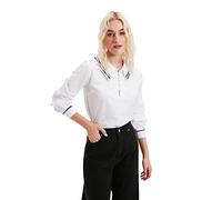 Trendyol FeMan Regular fit Bodycon Shirt Collar Woven Blouse Weiß