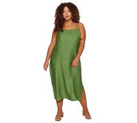 Trendyol FeMan Shift Fitted Woven Plus Size Dress,Khaki,50