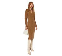 Trendyol FeMan Shift Regular fit Knitwear Dress,Camel,S