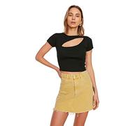 Trendyol FeMan Slim fit Basic Crew Neck Knit Blouse Black