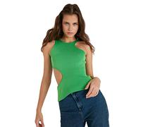 Trendyol FeMan Slim fit Basic Crew Neck Knitwear Blouse Green