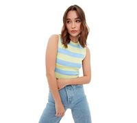 Trendyol FeMan Slim fit Basic Crew Neck Knitwear Blouse Mint