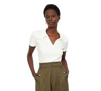Trendyol FeMan Slim fit Basic Polo Neck Knit Blouse Weiß