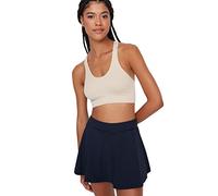 Trendyol FeMan Sportswear High Waist Wide Leg Skort Shorts Navy Blue