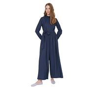 Trendyol Jumpsuit - Navy blue - Belted