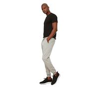 Trendyol Man Basic Normal Waist Elastic Cuff Jogger Tracksuit Bottoms Grau