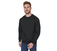 Trendyol Man Basic Regular fit Basic Crew neck Knitted Sweatshirt Schwarz