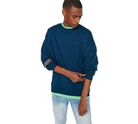 Trendyol Man menswear Oversize Basic Crew neck Knit Sweatshirt