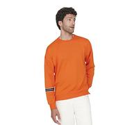 Trendyol Man menswear Oversize Basic Crew neck Knit Sweatshirt Orange