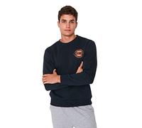 Trendyol Man menswear Regular Basic Crew neck Knit Sweatshirt Navy Blue