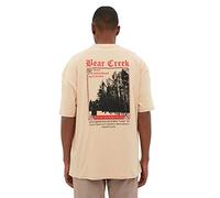 Trendyol Man Menswear Regular fit Basic Crew Neck Woven T-Shirt Beige