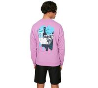 Trendyol Man Oversize Basic Crew neck Knit Sweatshirt Lilac