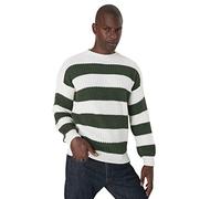 Trendyol Man Oversize Basic Crew Neck Knitwear Sweater Grün