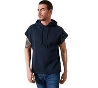 Trendyol Man Oversize Basic Hood Woven Sweatshirt Navy Blue