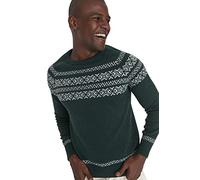 Trendyol Man Plus Size Slim Basic Crew Neck Woven Sweater Green