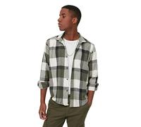 Trendyol Man Regular Basic Shirt Collar Woven Shirt Khaki