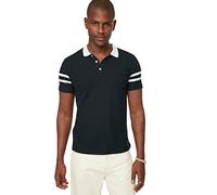 Trendyol Man Slim Basic Polo Neck Knit Polos Navy Blue
