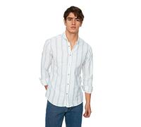 Trendyol Man Slim fit Basic Button Placket Woven Shirts Weiß