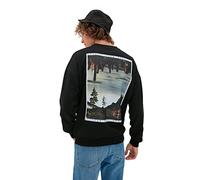 Trendyol Man young Oversize Basic Crew neck Knit Sweatshirt Schwarz