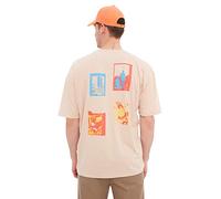 Trendyol Man Young Oversize Basic Crew Neck Knit T-Shirt Stone