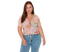 Trendyol Plus Size Blouse - Multi-Color - Fitted