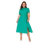 Trendyol Plus Size Dress - Green - A-line