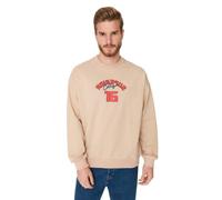 Trendyol Sweatshirt - Beige - Oversize