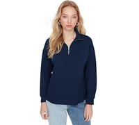 Trendyol Sweatshirt - Navy blue - Standard