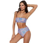Trendyol Woman Animal Print Knit Bikini Set