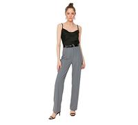 Trendyol Woman Basics High Waist Straight Leg Straight Pants Mint