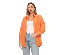 Trendyol Woman Basics Oversize Basic Shirt Collar Woven Shirt,Orange,38