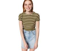 Trendyol Woman Fitted Basic Crew Neck Knit Blouse,Khaki,XL