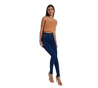 Trendyol Women's Woman High Waist fit Skinny Jeans Pants, Dark Blue, 18