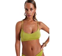 Trendyol Woman Knit Bikini Top,Green,42
