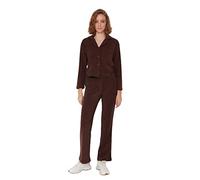 Trendyol Women's Woman Loungewear Fitted Pants, Brown, M