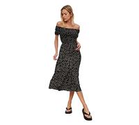 Trendyol Woman Midi Skater Regular fit Woven Dress Black