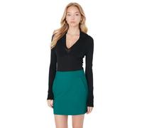 Trendyol Woman Mini A-line Straight Woven Skirt, Green, 36
