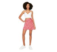 Trendyol Woman Mini Ruffle Hem Regular fit Woven Skirt Rot