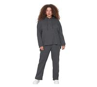 Trendyol Woman Plain Knit Plus Size Two-Piece Set, Anthracite, 4XL