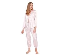 Trendyol Woman Plain Woven Pajama Set, Dusty Rose, 40
