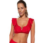 Trendyol Woman Regular fit Bralette Knit Bikini Top Rot